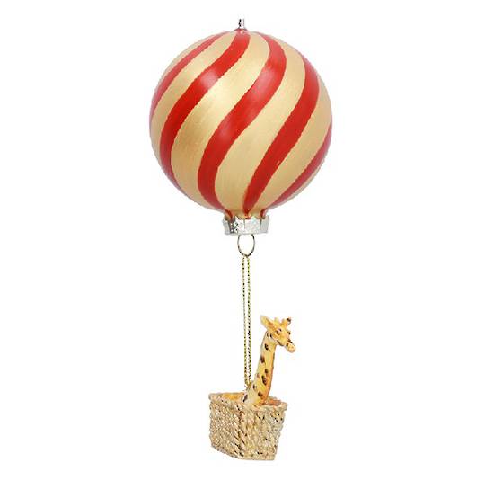 Wood & Resin Giraffe Hot Air Balloon 19cm *ETA Nov